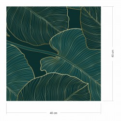 2 x 0,9 m selbstklebende Folie - Blätter Dschungel grün (16,66 €/m²) Klebefolie Dekorfolie Möbelfolie
