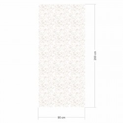 2 x 0,9 m selbstklebende Folie - Blätter creme (16,66 €/m²) Klebefolie Dekorfolie Möbelfolie