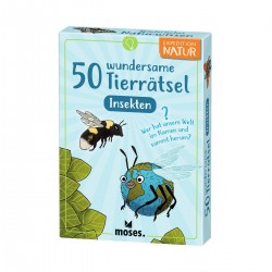 MOSES 50 wundersame Tierrätsel Insekten - 50 Karten