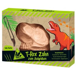 MOSES T-Rex Zahn zum Ausgraben mit Kette Dinosaurier