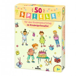 MOSES 50 Spiele für den Kindergeburtstag Kindergartenalter 50 Karten