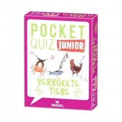 MOSES Pocket Quiz Junior - verrückte Tiere - 50 Karten
