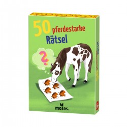 MOSES 50 pferdestarke Rätsel Pferd Pferde Pony - 50 Karten