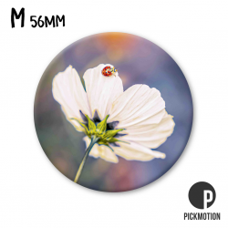 Pickmotion M-Magnet weiße Blume Marienkäfer