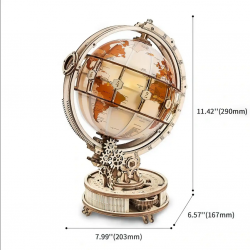 ROKR Holz 3D Puzzle Globus Erdkugel Luminous ST003 ab 14 Jahren
