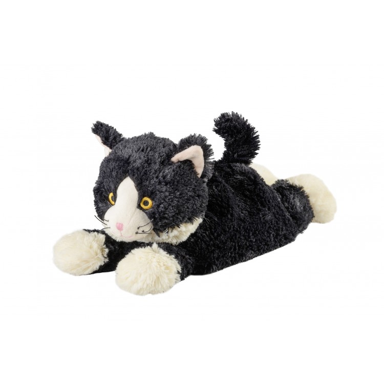 warmies® Katze liegend schwarz - Wärmekissen Kinder Kuscheltier