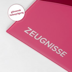 ROTH Zeugnismappe Duo, A4, 12 Einlagen, rosa  pink Zeugnisse