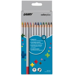 LAMY colorplus 12 Farbstifte Buntstifte farbsortiert Dreikant