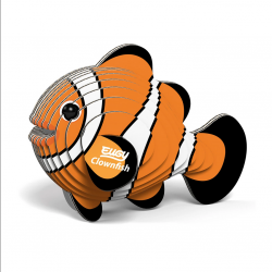 EUGY 3D Bastelset Clownfisch - einzigartige 3D Tierfigur