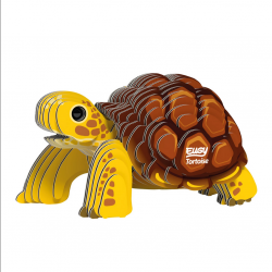 EUGY 3D Bastelset Landschildkröte - einzigartige 3D Tierfigur