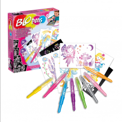BLOPENS Sprühstifte Fantasie mit 6 Schablonen und 8 Stiften Airbrush