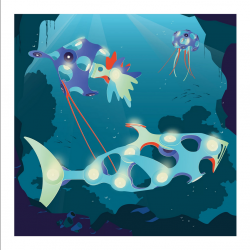 CLIXO Ocean Creatures Magnet Bausatz 24 teilig