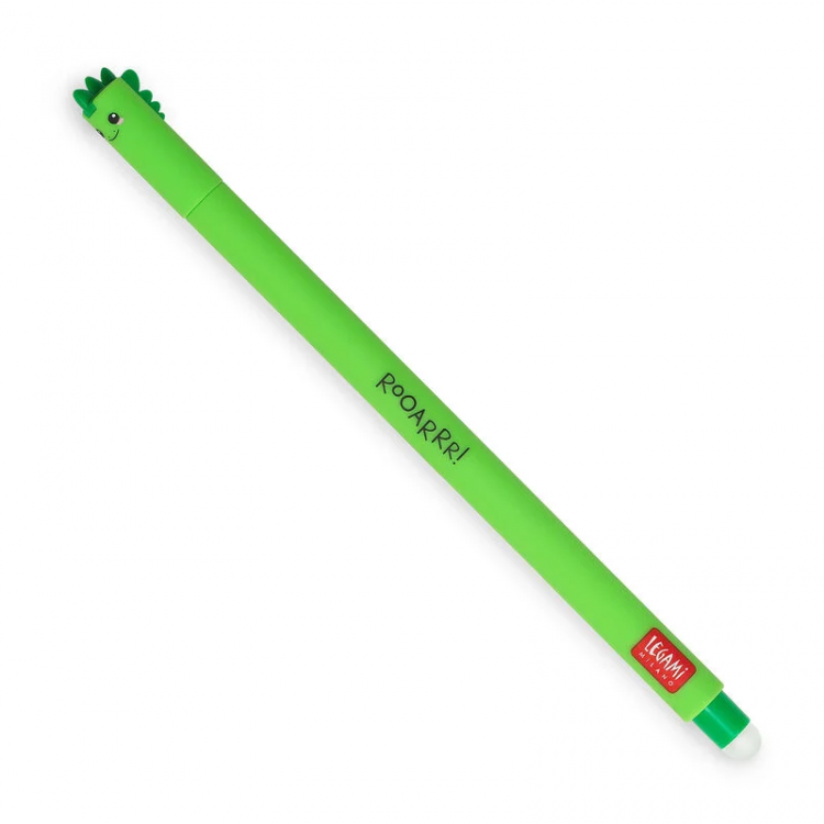 LEGAMI löschbarer Gelstift Dino grün - Tinte grün - Erasable Pen