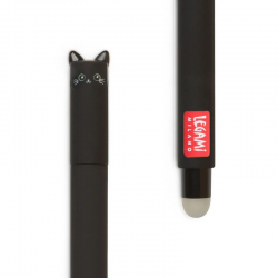 LEGAMI löschbarer Gelstift Katze - Tinte schwarz - Erasable Pen