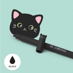 LEGAMI löschbarer Gelstift Katze - Tinte schwarz - Erasable Pen KITTY