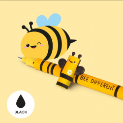 LEGAMI löschbarer Gelstift Biene - Tinte schwarz - Erasable Pen BEE