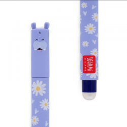 LEGAMI löschbarer Gelstift Nilpferd - Tinte blau - Erasable Pen HIPPO