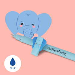 LEGAMI löschbarer Gelstift Elefant - Tinte blau - Erasable Pen