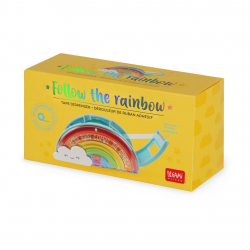 LEGAMI Abrollgerät für Klebeband - Follow The Rainbow Regenbogen