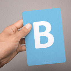 Buchstabenkarte - B wie Bär