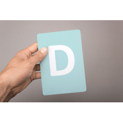 Buchstabenkarte - D wie Delfin