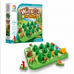SMART GAMES Knobelspiel Wirbel im Wald 3D für 1 Spieler ab 7 Jahren