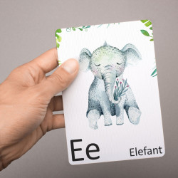 Buchstabenkarte - E wie Elefant