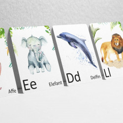 Buchstabenkarte - E wie Elefant