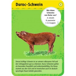 MOSES 50 Tiere auf dem Bauernhof - 50 Karten mit Quizfragen