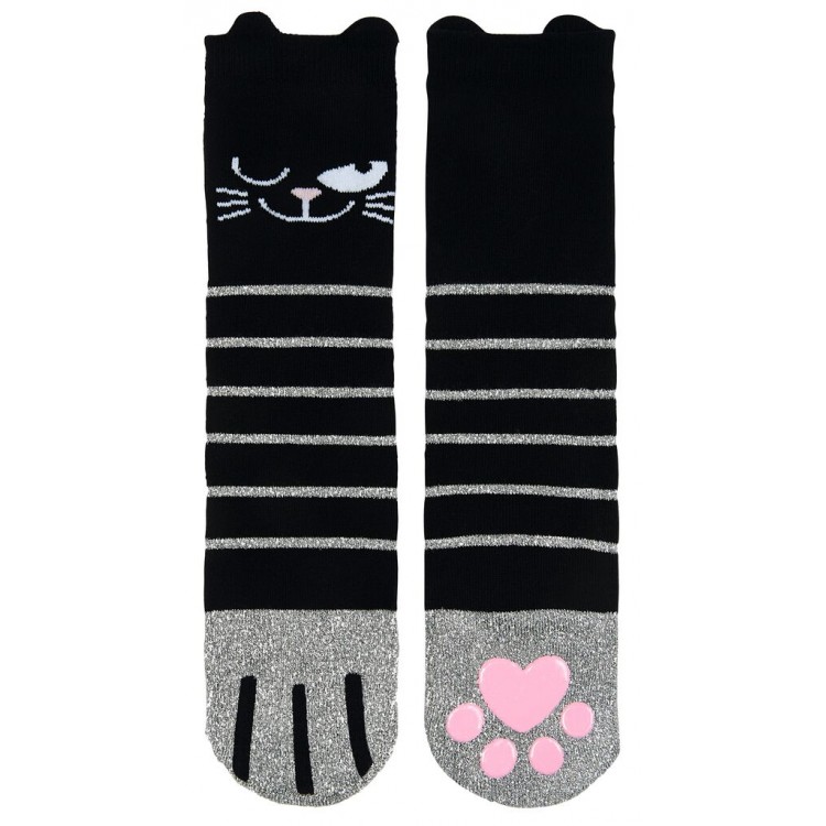 MOSES Ed, the Cat Glitzersocken Samtpfötchen Socken 36-42