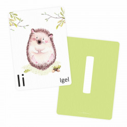 Buchstabenkarte - I wie Igel