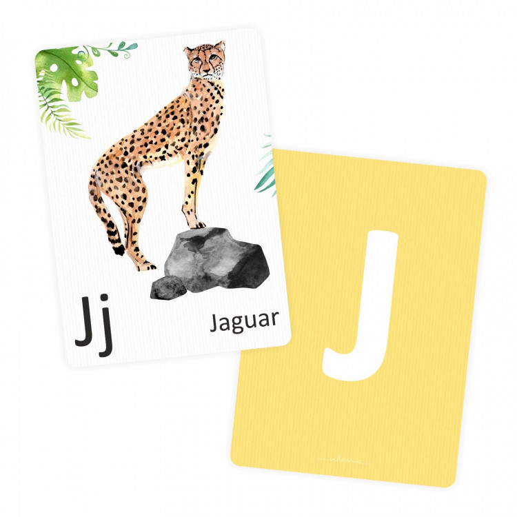 Buchstabenkarte - J wie Jaguar