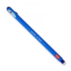 LEGAMI löschbarer Gelstift Hai - Tinte blau - Erasable Pen SHARK