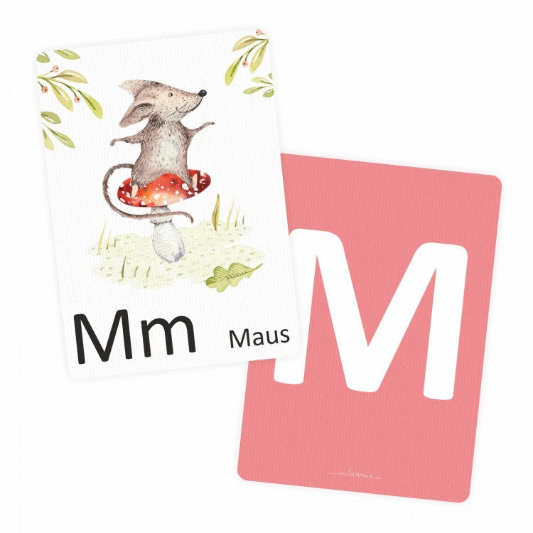 Buchstabenkarte - M wie Maus