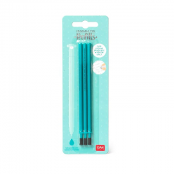 LEGAMI 3 Ersatzminen türkis für löschbaren Gelstift - Erasable Pen