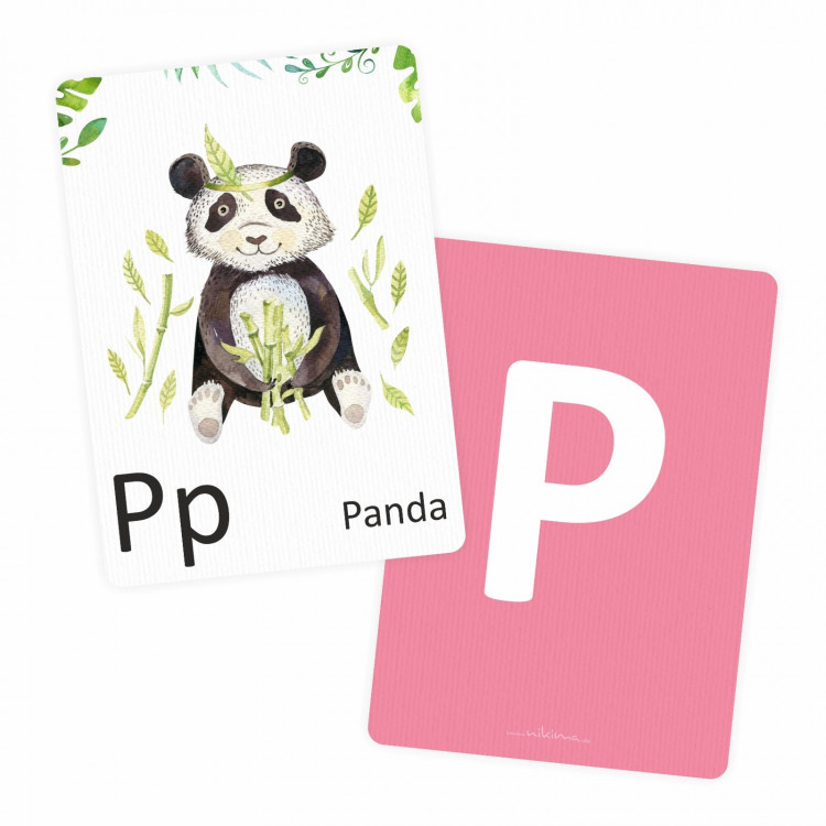 Buchstabenkarte - P wie Panda