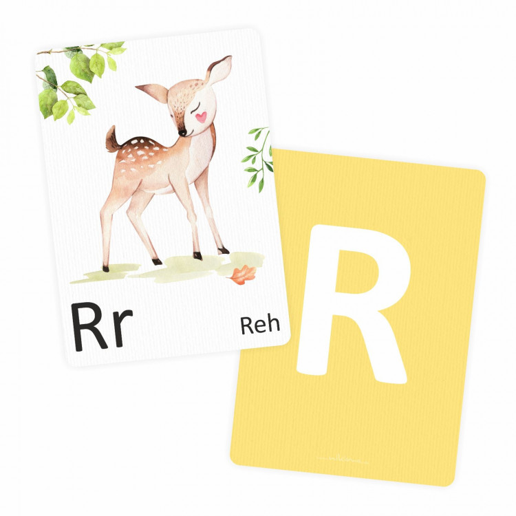 Buchstabenkarte - R wie Reh