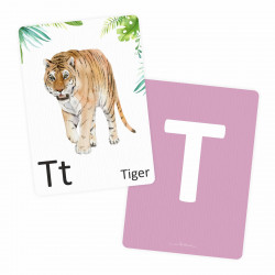 Buchstabenkarte - T wie Tiger