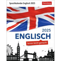 Englisch Sprachkalender 2025 Tagesabreißkalender Tischkalender