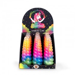 TRENDHAUS Regenbogen Slime Einhorn 115g bunt Schleim