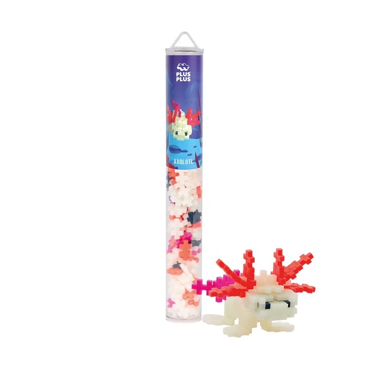 PLUS-PLUS Steine 100 Kreativ Bausteine Axolotl