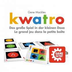 GAME FACTORY Kwatro Legespiel in Metalldose ab 8 Jahren