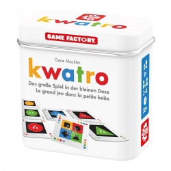 GAME FACTORY Kwatro Legespiel in Metalldose ab 8 Jahren