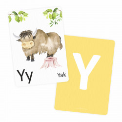Buchstabenkarte - Y wie Yak