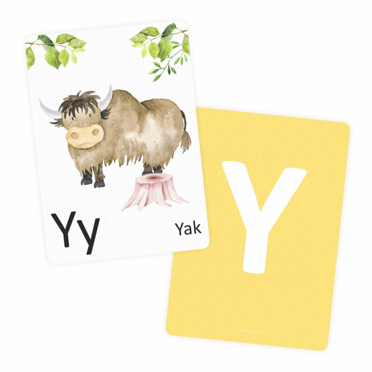 Buchstabenkarte - Y wie Yak