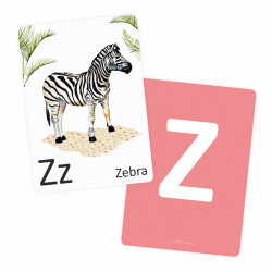 Buchstabenkarte - Z wie Zebra