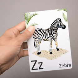 Buchstabenkarte - Z wie Zebra