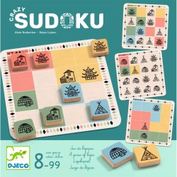 DJECO Knobelspiele Crazy Sudoku Logikspiel ab 8 Jahren