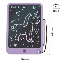 MAUDER VERLAG LCD Zaubermaltafel für Kinder Einhorn