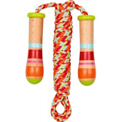 CS Springseil mit Holzgriff buntes Seil Bunte Geschenke